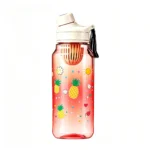 Frosted Clear Water Bottle Lightweight Leakproof Cup for Office School